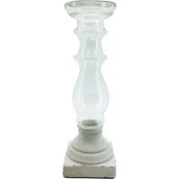 Vimin Box Portacandela Cemento Bianco D 21,5 Cm H 81 Cm