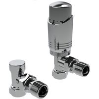 Angled Thermostatic Radiator Valve Pack Chrome