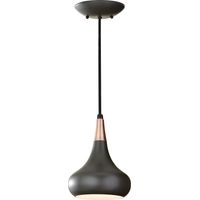 Elstead Beso - 1 Light Dome Deckenanhänger Dark Bronze, E27