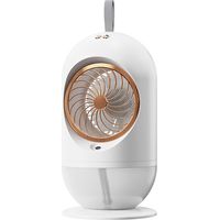 Ventilateur de bureau, mini rafraîchisseur d'air USB, climatiseur portable 3 vitesses de ventilation, 136,5 × 136,5 × 260 mm