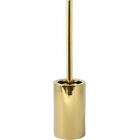 Brosse Wc avec support Céramique TUBE Or Brillant Spirella