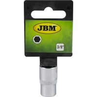 Douille hexagonale courte de 3/8" par 10mm. Chrome JBM13313
