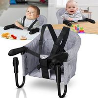 Lospitch Siège de table bébé 6-36 mois Rehausseur de siège Chaise bébé Siège bébé pliable Booster pour tables de 2-8cm d\'épaisseur