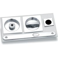 KIT PER PORTE SCORREVOLI SCRIGNO MOD. QUADRATO CROMO SATINATO