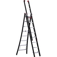 Altrex Scala multiuso NEVADA 3 elementi nero 3 x 8 pioli