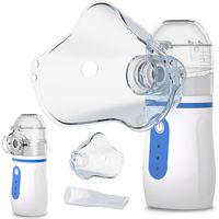 Randaco Nebulizador inhalador de aerosol para adultos y bebés con boquilla y mascarilla nebulizadora silenciosa recargable