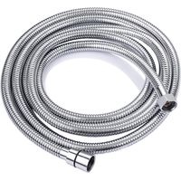 ONECE Duschschlauch 3M Edelstahl Brauseschlauch, Verdrehschutz Handbrauseschlauch flexibel Duschkopfschlauch, Universal Ersatz-Schlauch für Handbrause- & Duschsystem, Chrom