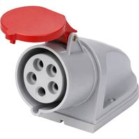 Presa industriale ecova 30514 16a 415v 3p+n+t ip44 da parete