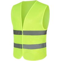 Lot de 2 gilets de sécurité - Jaune + vert haute visibilité
