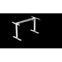 Bureau assis-debout réglable en hauteur pour bureau à domicile, double moteur, bureau électrique assis-debout 58x180cm avec 4 positions mémorisables (plateau non inclus)