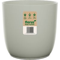 CUBREMACETA INT. FLOW FLOWERPOT GRIS - 18 CM