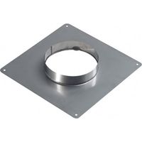 Dichtungsplatte aus Edelstahl D110mm - 350x350 mm