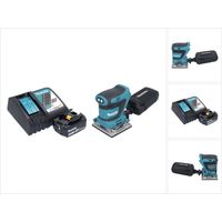 Levigatrice vibrante a batteria Makita DBO 484 RF1 18 V 112 x 102 mm + 1x batteria 3,0 Ah + caricabatterie