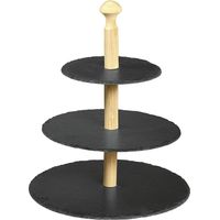 Etagere, 3 Ebenen, Schiefer, Kesper