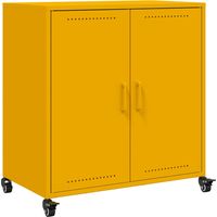 Sideboard/Anrichte/Buffet Senfgelb 68x39x72 cm Stahl LXWW751856