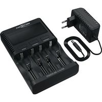 Cargador universal UBC Powerline 4 Ultra con fuente de alimentación para 1,2V NiMH y Li-Ion de 3,6V