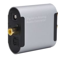 Convertisseur Audio Toslink vers Jack 3,5mm avec Câble Optique pour Son Stéréo