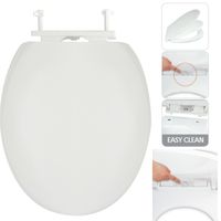 Toilettendeckel Weiß mit Sanftverschluss - M S V