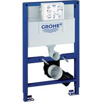 Grohe – Bâti support WC Rapid SL 38526000 – Châssis acier époxy pour cloison sèche – Réservoir 6-9L – Réglage rapide de la hauteur