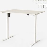 Scrivania altezza regolabile elettrica design per ufficio e studio Standwalk 120x60 - Grigio