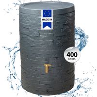 4rain ARONDO réservoir d’eau de pluie 400 litres gris graphite