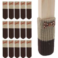 Pieds de Chaise Tricotés,16 pièces de Chaussettes de Meubles en Tricot Chaussettes de Chaise Tricoté, Chaussettes de Chaise, Chaussettes de Meuble, Chaussettes Pied de Table