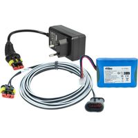 vhbw 1x Alimentation, 1x Batterie 3000 mAh, 1x Câble basse tension compatible avec Husqvarna Automower Aspire R4 tondeuse à gazon