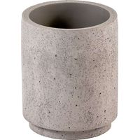 CIPI Bicchiere Portaspazzolini Da Appoggio Beton Cemento Industrial
