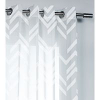 Cortina transparente, blanco tequila L.140 x H.240 cm CENTRALE BRICO