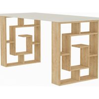 Holzschreibtisch "Maze" 140 x 60 x 75 cm - Weiß
