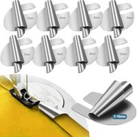 8 piezas de accesorios para máquinas de coser, prensatelas para dobladillo doméstico adecuado para varias máquinas de coser, accesorios,3-10mm