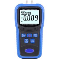 Digital Pressure Manometer, Pressure Meter with Pressure Zero Correction Function Backlight Display