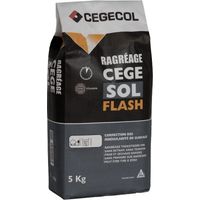 Cegecol – Ragréage thixotrope pour carrelage – Prise rapide – Sans retrait ni tension – Fine granulométrie – 5kg – 582554