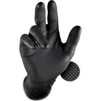 Guanti in nitrile grippaz Issaline 246BK neri - M - Nero