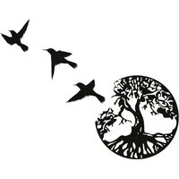 Art Mural en Métal, Art de l'arbre de Vie, Signe de Arbre en Métal, Décoration Murale, Décor D'intérieur