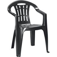 Allibert Mallorca chaise de jardin graphite légère et résistante