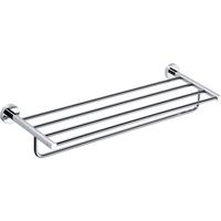 Sapho X-Round - Mensola con portasciugamani, lunghezza 65 cm, cromo XR415