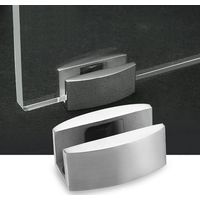 Cerniera pivotante in acciaio inox 304 per porte in vetro fisse, staffa di arresto per porte scorrevoli in vetro senza telaio nei bagni