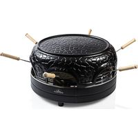 Bestron Forno per Pizza da 6 Persone, D�me in Ceramica, circa 12-15 minuti di Cottura, 910 Watt, Colore Nero (APD600Z)