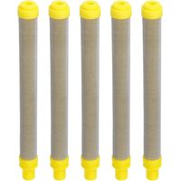 5 Pieces Mesh for Airless Paint Spray Guns Stainless Steel Filter Elements for Wagner Airless Paint Spray Gun Yellow