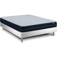 Conjunto Viscoflex Ortopédico e Sommier Branco - Colchão e Cama