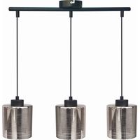 Lampadario Candellux COX 33-53886 nero vetro cromo 3xE27