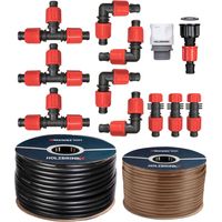 HOLZBRINK Système d’irrigation goutte-à-goutte, kit d’arrosage pour les thuyas : Tuyau d’arrosage 20 m PROFI 16 mm, 20 m Tube LDPE 16 mm, HTB-12-20P-20