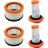 2 prefiltri + 2 filtri motore di ricambio per aspirapolvere senza fili Rowenta X-Force Flex 9.60