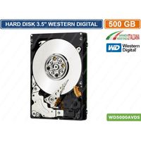 HARD DISK HD 3,5" INTERNO 500GB SATA WESTERN DIGITAL 5400RPM DVR CCTV WD5000AVDS