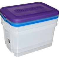 Set mit 3 praktischen Aufbewahrungsboxen à 50 Liter, B 56 x T 40 x H 28 cm CURVER