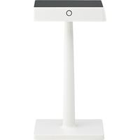 Lampada da esterno lampada da tavolo LED touch dimmer lampada da tavolo a batteria luce da giardino con ricarica wireless, alluminio bianco, 3W 210lm 2700K, LxPxH 10x17,5x33 cm, Sigor 450090140