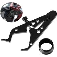 CREA Motorcycle Cruise Control Throttle Assist, Motor Lock Assist Cruise Control Clamp Handle With Silicone Ring For Most-