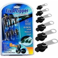 Accessoires couture,Curseur Fermeture Eclair Clipsable, Zip Fermeture Eclair, Zlideon Curseur Zip Fermeture Eclair, Metallique Fermetures Éclair Kit De Réparation Pour Vêtements, Sac,Vestes,