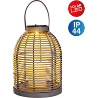 Näve Solar-Gartenleuchte LED mit Aufhängung Korbinian Ø 21 x 29 cm grau